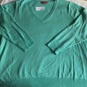 Super-cute women’s mint green sweater